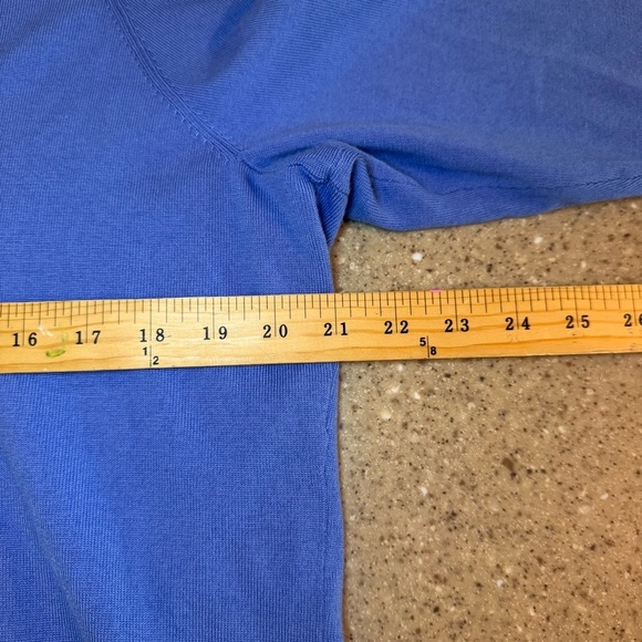 Lands' End Blur Polo Shirt 1X, 3/4 sleeve - Picture 3 of 8